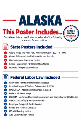 2027 Alaska Labor Law Poster | State, Federal & OSHA