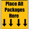 Delivery Sign - Place All Packages Here, Vinyl Stickers
