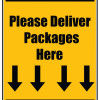 Delivery Sign - Please Deliver All Packages Here, Vinyl Stickers