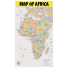 Map of Africa  - Laminated Wall Map Poster Print Perfect for Classrooms and Homes - Vivid Imagery with Bright Colors
