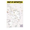Map of Antarctica  - Laminated Wall Map Poster Print Perfect for Classrooms and Homes - Vivid Imagery with Bright Colors
