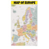 Map of Europe  - Laminated Wall Map Poster Print Perfect for Classrooms and Homes - Vivid Imagery with Bright Colors