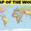 World Map  - Laminated Wall Map Poster Print Perfect for Classrooms and Homes - Vivid Imagery with Bright Colors