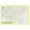 Map of San Antonio with Neighborhoods, Streets, Roads, Highways and Parks - Laminated Wall Map Poster Print - Vivid Imagery with Bright Colors