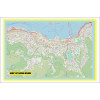 Map of Honk Kong with Neighborhoods, Streets, Roads, Highways and Parks - Laminated Wall Map Poster Print - Vivid Imagery with Bright Colors