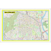 Map of New Delhi with Neighborhoods, Streets, Roads, Highways and Parks - Laminated Wall Map Poster Print - Vivid Imagery with Bright Colors