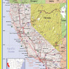 Map of California Style C  - Laminated Wall Map Poster Print Perfect for Classrooms and Homes - Vivid Imagery with Bright Colors