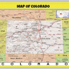 Map of Colorado Style C - Laminated Wall Map Poster Print Perfect for Classrooms and Homes - Vivid Imagery with Bright Colors