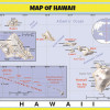 Map of Hawaii Style C  - Laminated Wall Map Poster Print Perfect for Classrooms and Homes - Vivid Imagery with Bright Colors