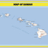 Map of Hawaii - Laminated Wall Map Poster Print Perfect for Classrooms and Homes - Vivid Imagery with Bright Colors