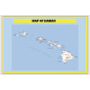 Map of Hawaii - Laminated Wall Map Poster Print Perfect for Classrooms and Homes - Vivid Imagery with Bright Colors