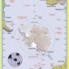 Map of Antarctic - Laminated Wall Map Poster Print Perfect for Classrooms and Homes - Vivid Imagery with Bright Colors