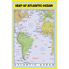 Map of Atlantic Ocean - Laminated Wall Map Poster Print Perfect for Classrooms and Homes - Vivid Imagery with Bright Colors
