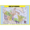 Map of Canada - Laminated Wall Map Poster Print Perfect for Classrooms and Homes - Vivid Imagery with Bright Colors