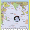 Map of Indian Ocean  - Laminated Wall Map Poster Print Perfect for Classrooms and Homes - Vivid Imagery with Bright Colors