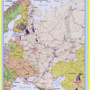 Map of West Russia - Laminated Wall Map Poster Print Perfect for Classrooms and Homes - Vivid Imagery with Bright Colors