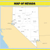Map of Nevada - Laminated Wall Map Poster Print Perfect for Classrooms and Homes - Vivid Imagery with Bright Colors