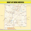 Map of New Mexico  - Laminated Wall Map Poster Print Perfect for Classrooms and Homes - Vivid Imagery with Bright Colors