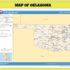 Poster of Oklahoma  - Laminated Wall Poster Print Perfect for Classrooms and Homes - Vivid Imagery with Bright Colors