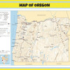 Map of Oregon  - Laminated Wall Map Poster Print Perfect for Classrooms and Homes - Vivid Imagery with Bright Colors