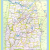Map of Alabama - Laminated Wall Map Poster Print Perfect for Classrooms and Homes - Vivid Imagery with Bright Colors