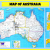 Map of Australia  - Laminated Wall Map Poster Print Perfect for Classrooms and Homes - Vivid Imagery with Bright Colors