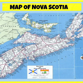 Poster of Nova Scotia - Laminated Wall Poster Print Perfect for Classrooms and Homes - Vivid Imagery with Bright Colors