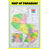 Map of Paraguay - Laminated Wall Map Poster Print Perfect for Classrooms and Homes - Vivid Imagery with Bright Colors