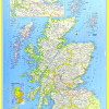 Map of Scotland  - Laminated Wall Map Poster Print Perfect for Classrooms and Homes - Vivid Imagery with Bright Colors
