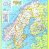 Map of Sweden  - Laminated Wall Map Poster Print Perfect for Classrooms and Homes - Vivid Imagery with Bright Colors