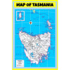 Map of Tasmania  - Laminated Wall Map Poster Print Perfect for Classrooms and Homes - Vivid Imagery with Bright Colors