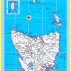 Map of Tasmania  - Laminated Wall Map Poster Print Perfect for Classrooms and Homes - Vivid Imagery with Bright Colors