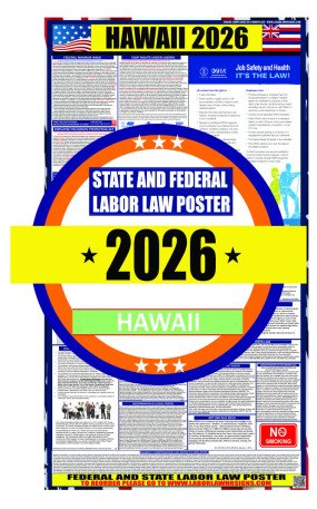2026 Hawaii State and Federal Labor Law Poster - HI