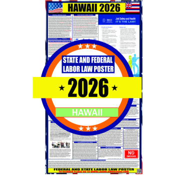 2026 Hawaii State and Federal Labor Law Poster - HI