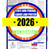 2026 Alabama State and Federal Labor Law Poster - AL