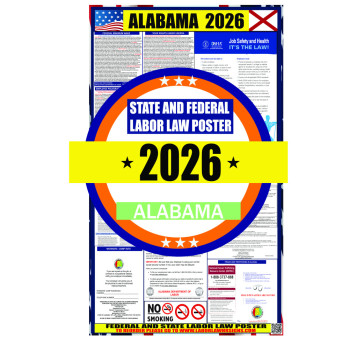 2026 Alabama State and Federal Labor Law Poster - AL