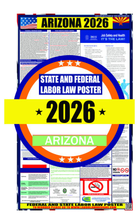 2026 Arizona State and Federal Labor Law Poster - AZ