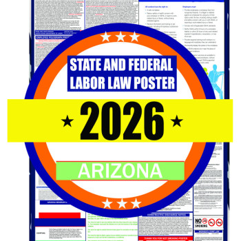 2026 Arizona State and Federal Labor Law Poster - AZ