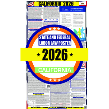 2026 California State and Federal Labor Law Poster - CA