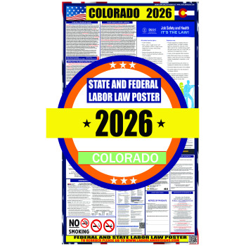 2026 Colorado State and Federal Labor Law Poster - CO