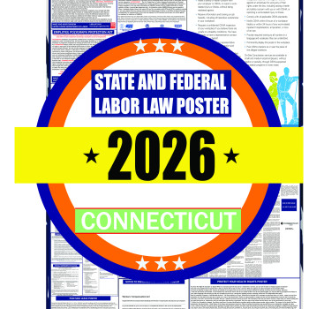 2026 Connecticut State and Federal Labor Law Poster - CT