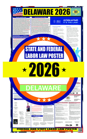 2026 Delaware State and Federal Labor Law Poster - DE