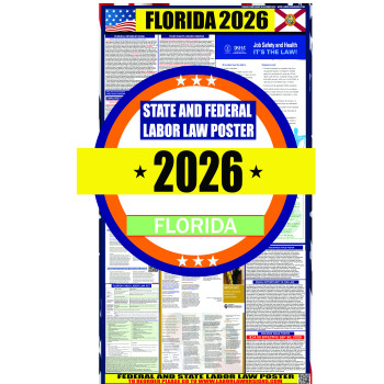 2026 Florida State and Federal Labor Law Poster - FL