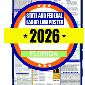 2026 Florida State and Federal Labor Law Poster - FL