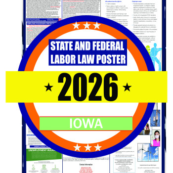 2026 Iowa State and Federal Labor Law Poster - IA