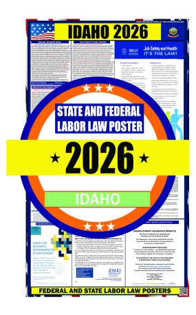 2026 Idaho State and Federal Labor Law Poster - ID