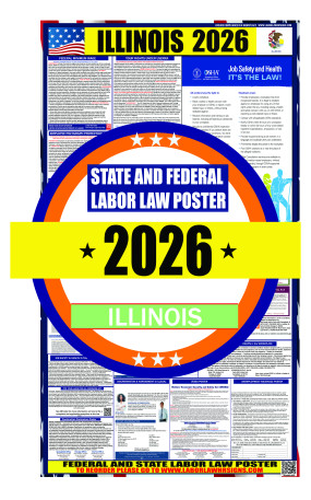 2026 Illinois State and Federal Labor Law Poster - IL