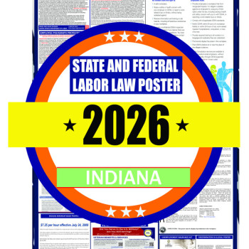 2026 Indiana State and Federal Labor Law Poster - IN