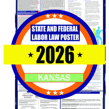 2026 Kansas State and Federal Labor Law Poster - KS