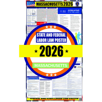 2026 Massachusetts State and Federal Labor Law Poster - MA